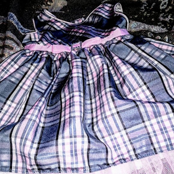 Flower Girl? Youngland EUC Plaid Taffeta Dress, 12m - Picture 6 of 10